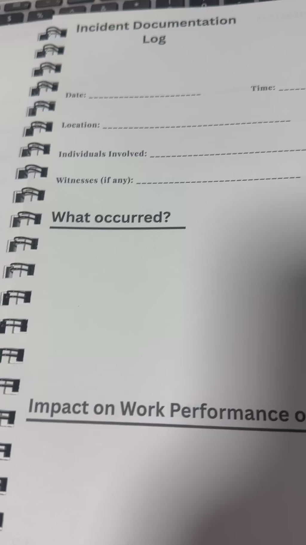 Workplace Documentation Planner™ | Protect Your Job & Paper Trail Tool