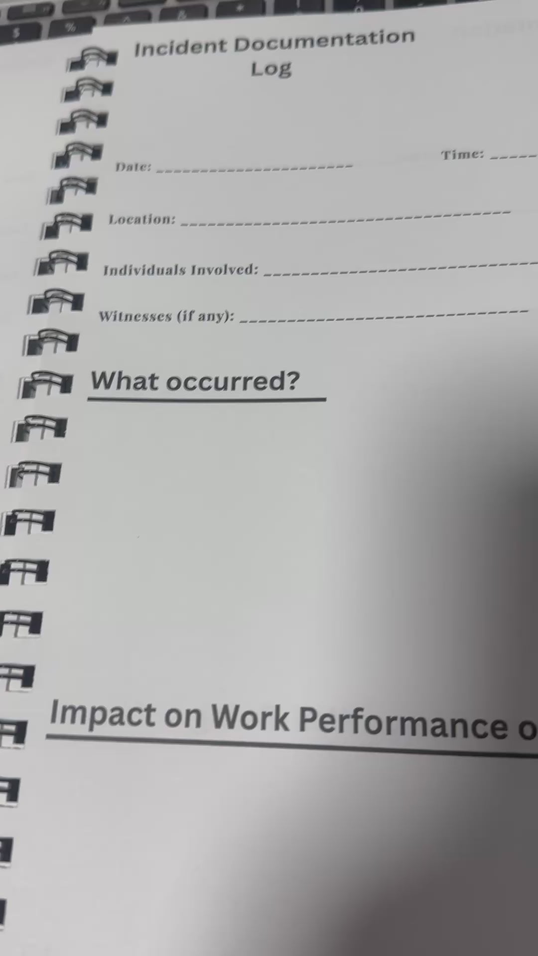 Workplace Documentation Planner™ | Protect Your Job & Paper Trail Tool